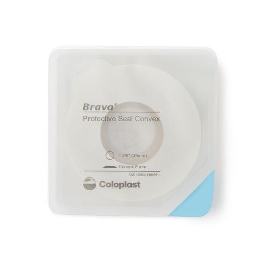 Ostomy Seal Brava Convex, Starter Hole 1-3/8 Inch (35mm) For Use with Ostomy Pouch