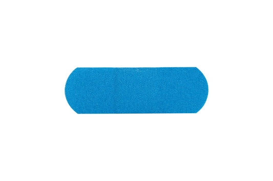 American White Cross Blue Metal Detectable Adhesive Strip, 1 x 3 Inch