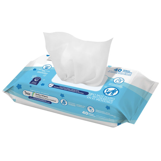 Baby Wipe PDI Soft Pack Unscented 40 Count
