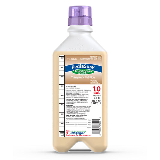 PediaSure 1.0 Cal Enteral Formula with Fiber, 1-liter Ready to Hang Container