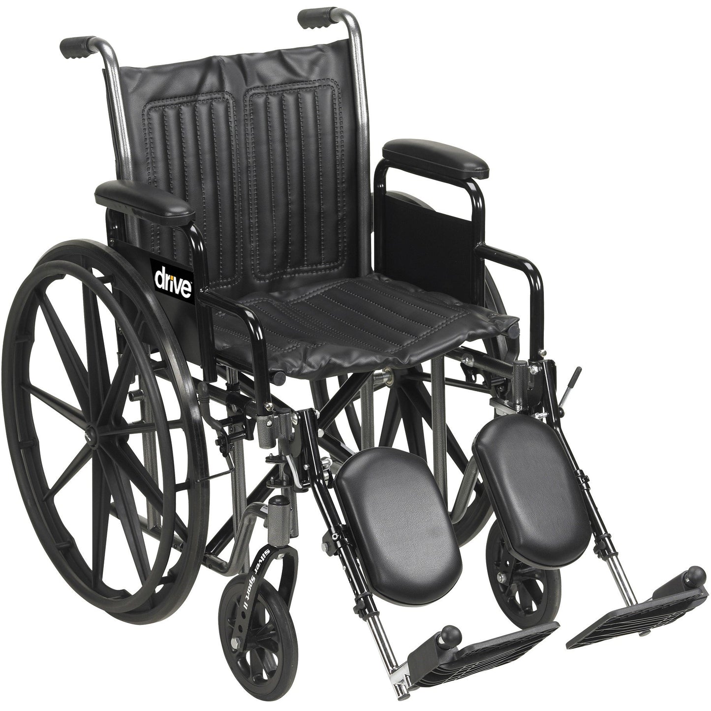 drive™ Silver Sport 2 Wheelchair, 18-Inch Seat Width