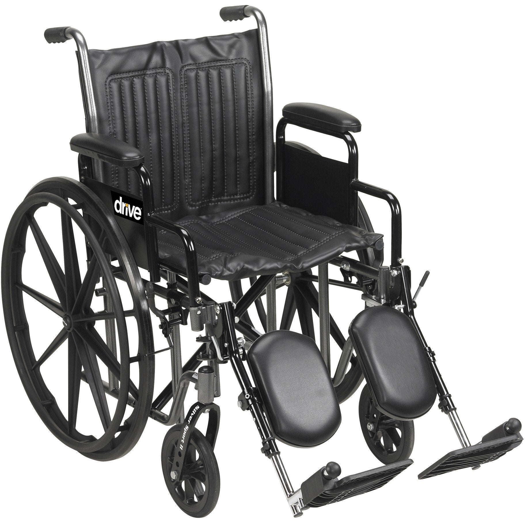 drive™ Silver Sport 2 Wheelchair, 18-Inch Seat Width