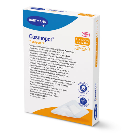 Transparent Film Dressing with Pad Cosmopor 2 X 2.8 Inch 4 Tab Delivery Rectangle Sterile