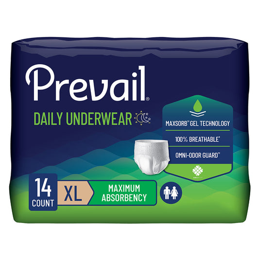 Prevail Maximum Absorbent Underwear, Extra Large
