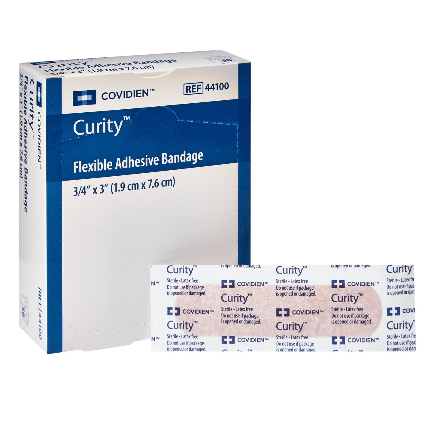 Curity™ Tan Adhesive Strip, x 3 Inch