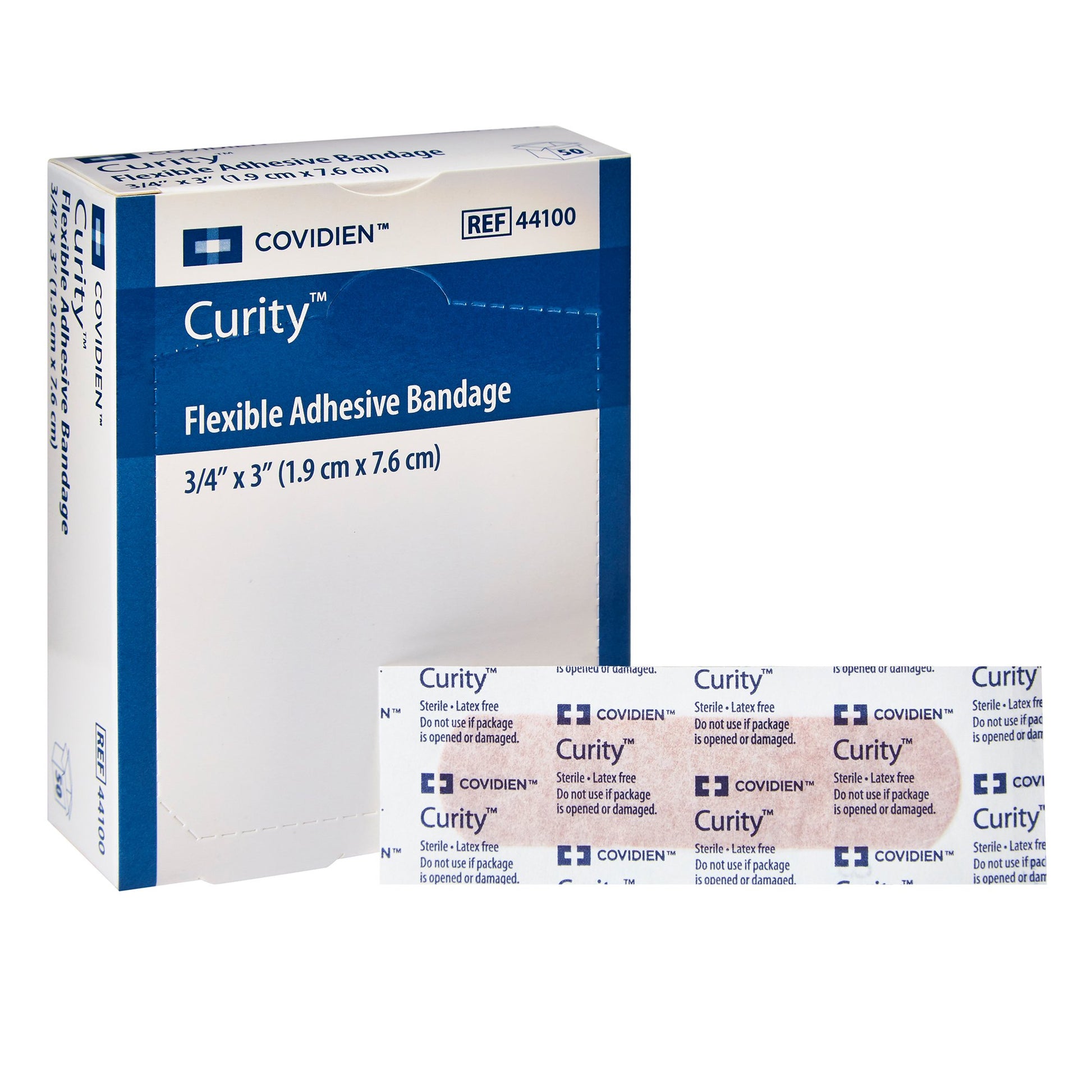 Curity™ Tan Adhesive Strip, x 3 Inch