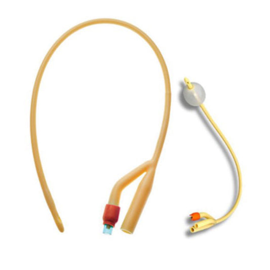 AMSure Silicone Coated Latex Foley Catheter, 16 Fr, 30cc