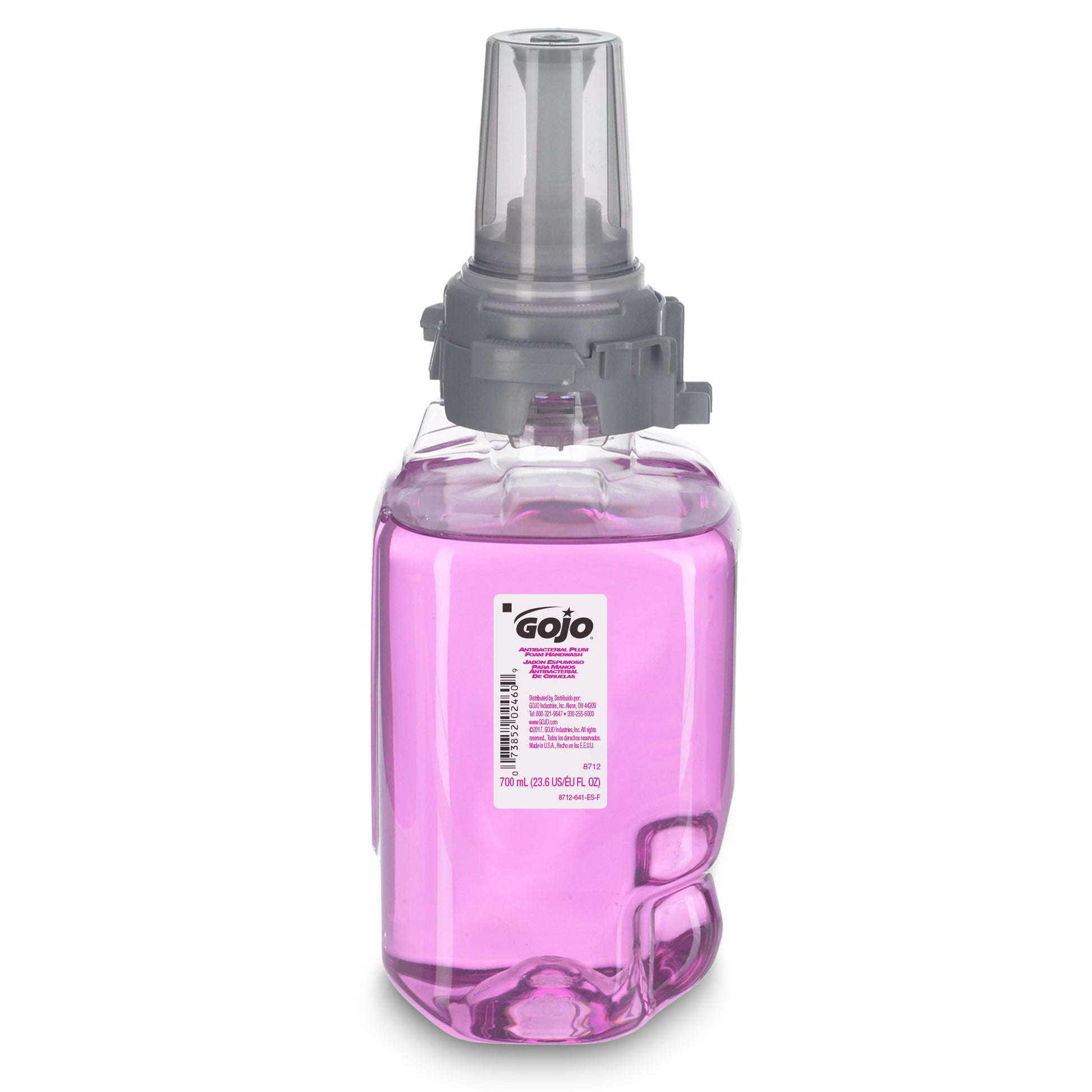 Gojo Antibacterial Foam Handwash, Plum Scent, 700mL Refill for ADX-7™ Dispenser