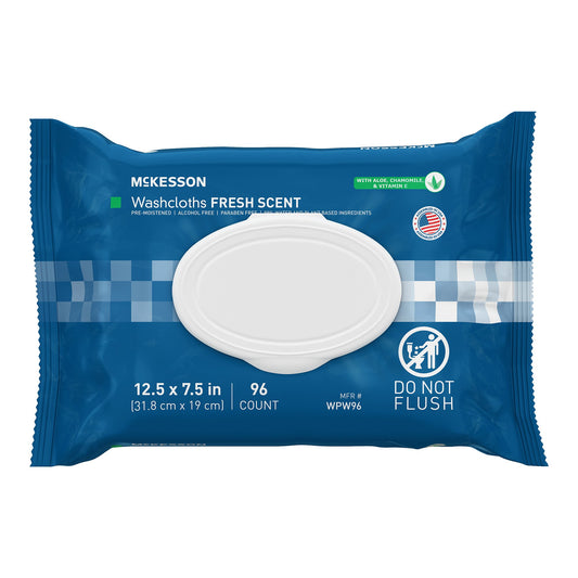 McKesson Fresh Scent Personal Cleansing Wipe, Nonflushable
