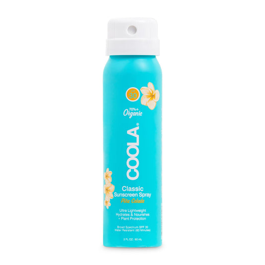 Coola Classic Body Sunscreen Spray SPF 30 Pina Colada Scent, 2-oz Aerosol Can