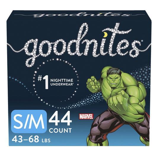 GoodNites Absorbent Underwear for Boys, Small / Medium