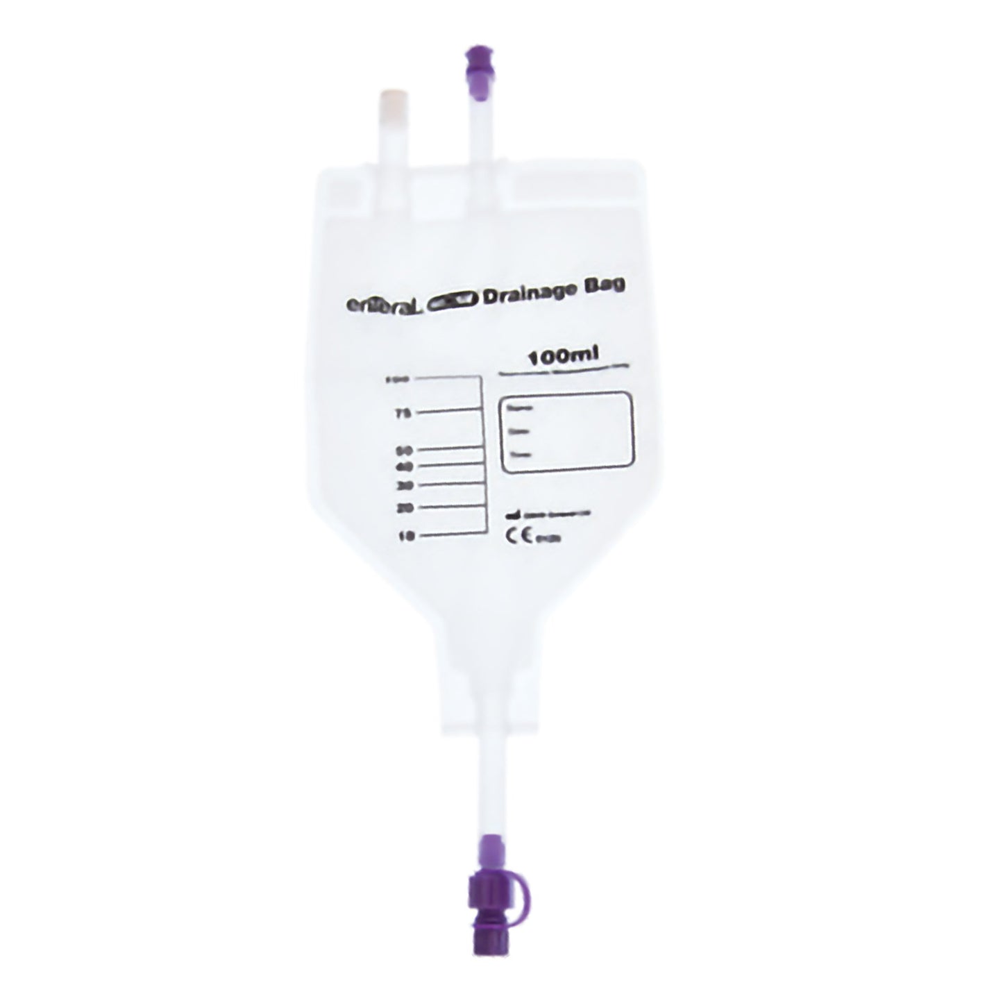 Drainage Bag ENFit Without Tubing 100 mL Sterile ENFit Connector Barrier