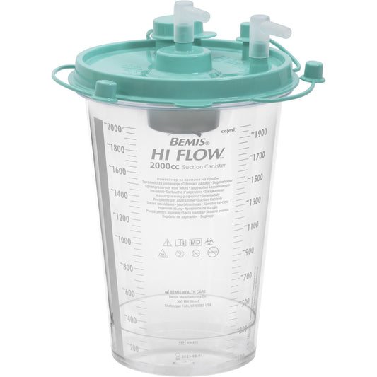 Hi-Flow™ Rigid Suction Canister for use with Bemis Quick-Drain™ Systems, 2000 mL