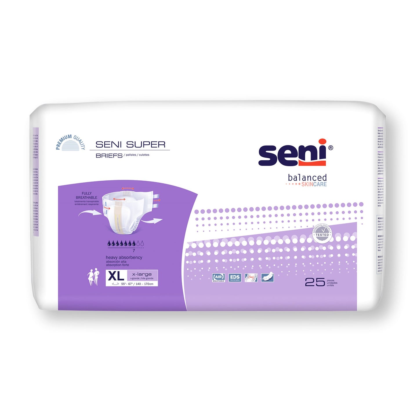 Seni Super Heavy Absorbency Incontinence Brief, Extra Large