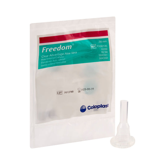 Freedom Clear Advantage Male External Catheter, Self-Adhesive, Medium, 28mm