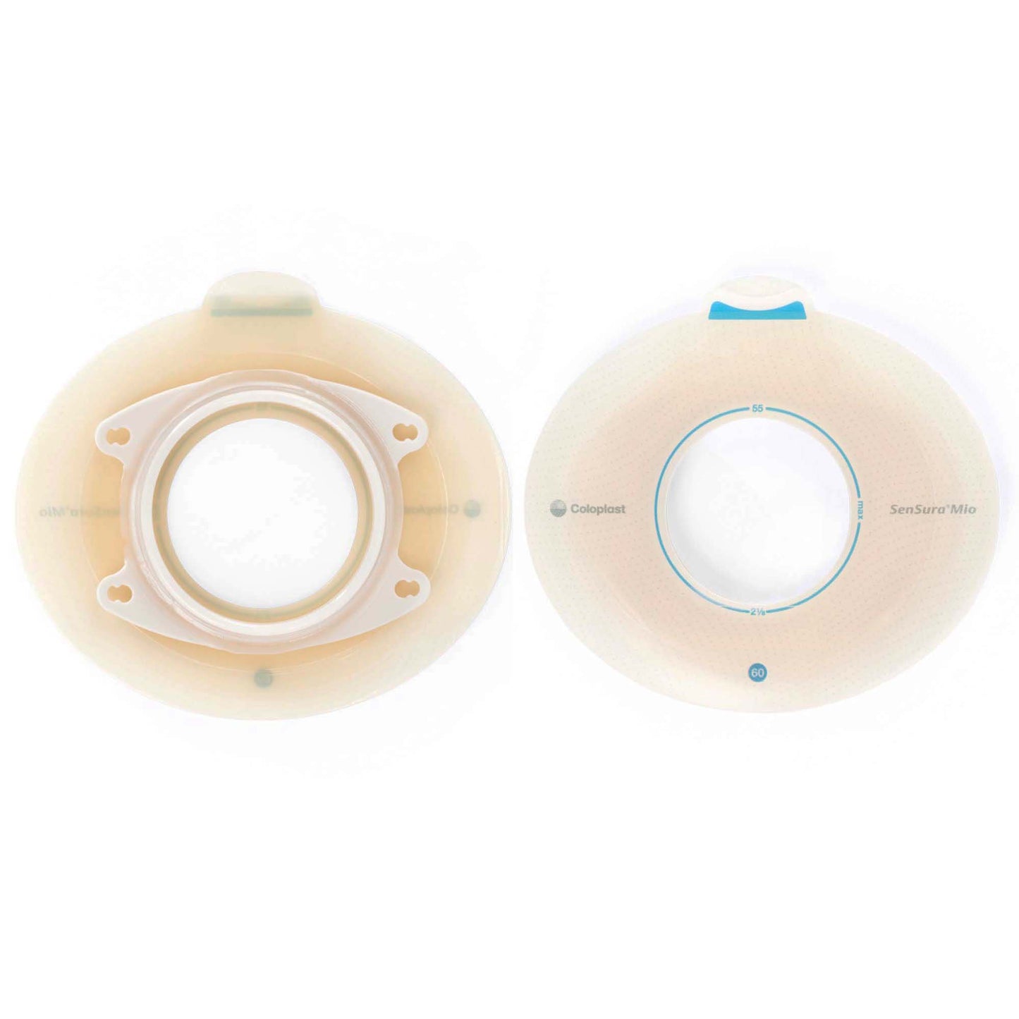 SenSura Mio Click Ostomy Barrier, 38 mm Stoma Opening, Red Color Match