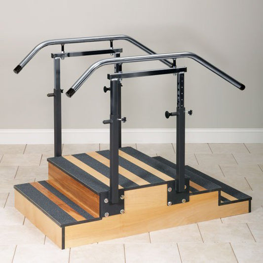 Training Staircase Select Series Two-Sided 34 X 54 Inch Overall, 12 X 24 X 30 Inch Platform, 6 X 10 X 30 Inch 2 Steps, 4 X 10 X 30 Inch 3 Steps