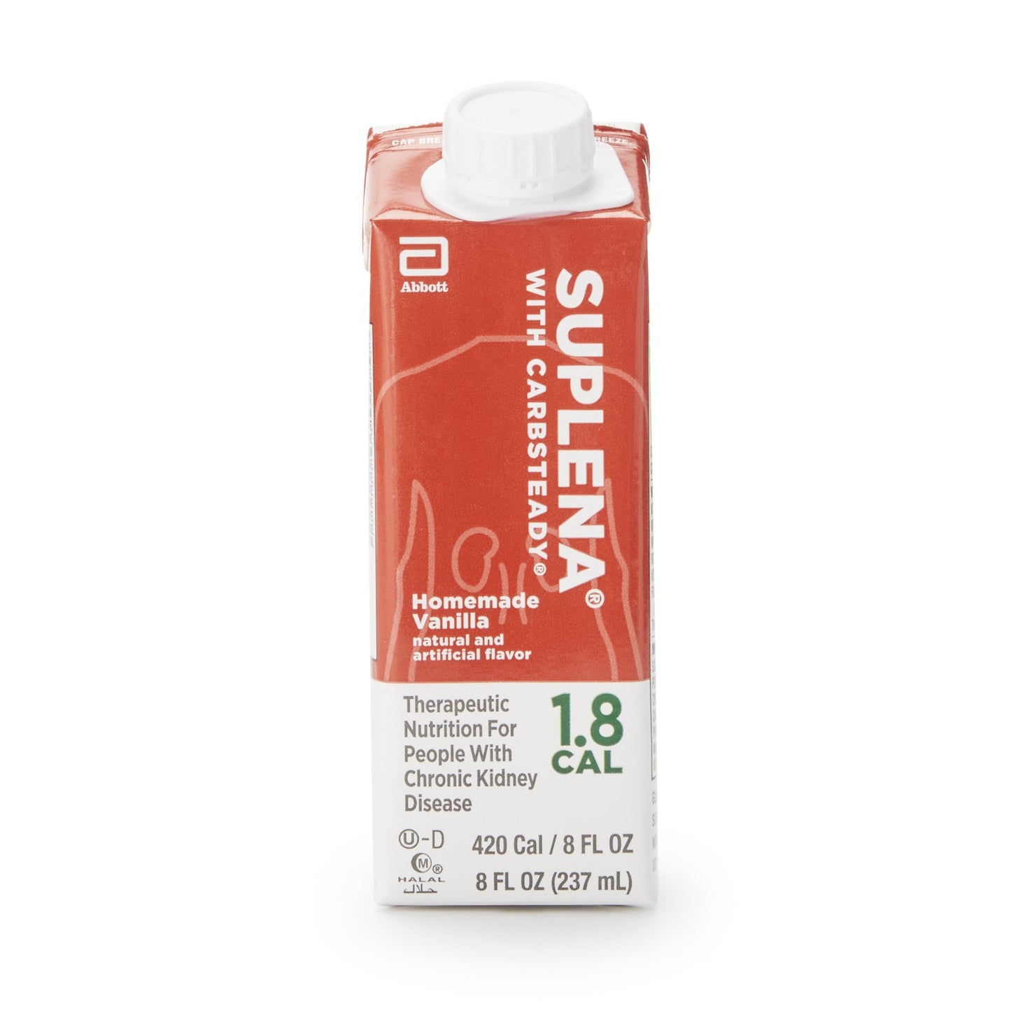 Suplena with Carbsteady Vanilla Nutrition for those w/ Chronic Kidney Disease
