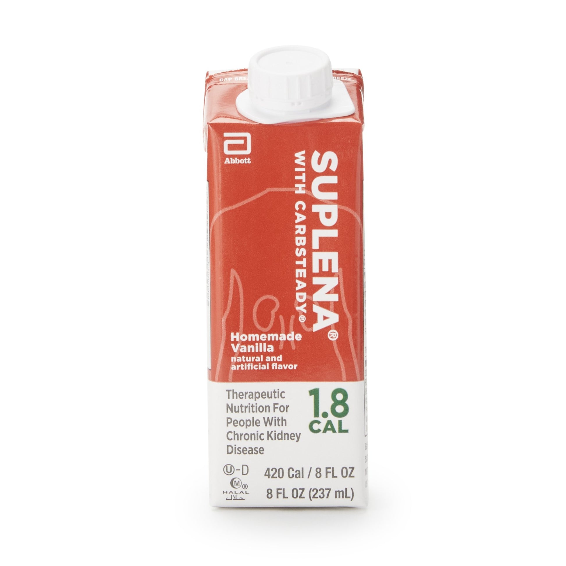 Suplena with Carbsteady Vanilla Nutrition for those w/ Chronic Kidney Disease