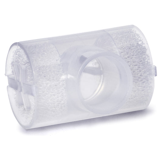 Heat and Moisture Exchanger-Trach McKesson ™25 mg H₂O/L @ VT 1000 mL 1.0 cm H₂O @ 30 LPM T-Style