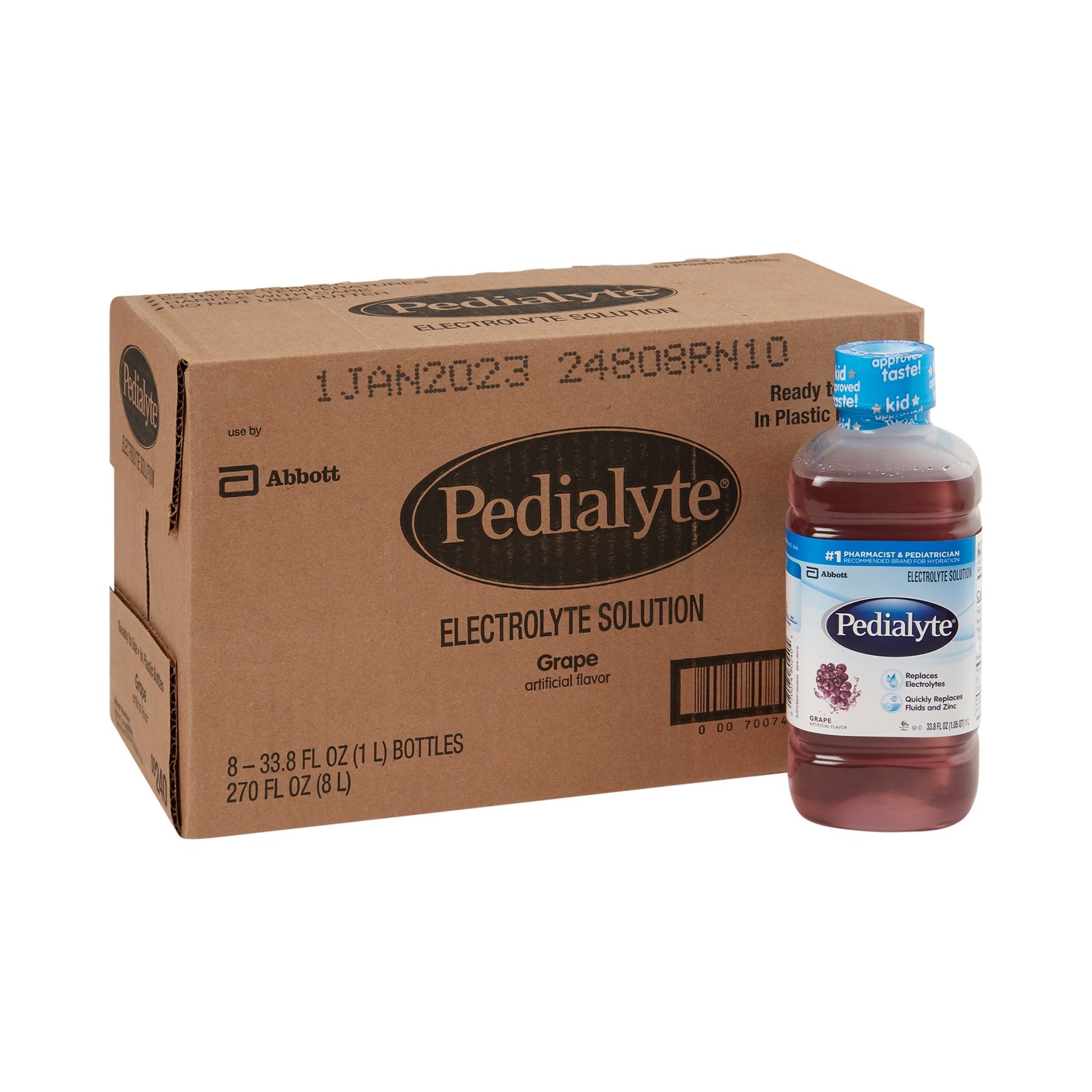Pedialyte Grape Electrolyte Solution, 1 Liter Bottle