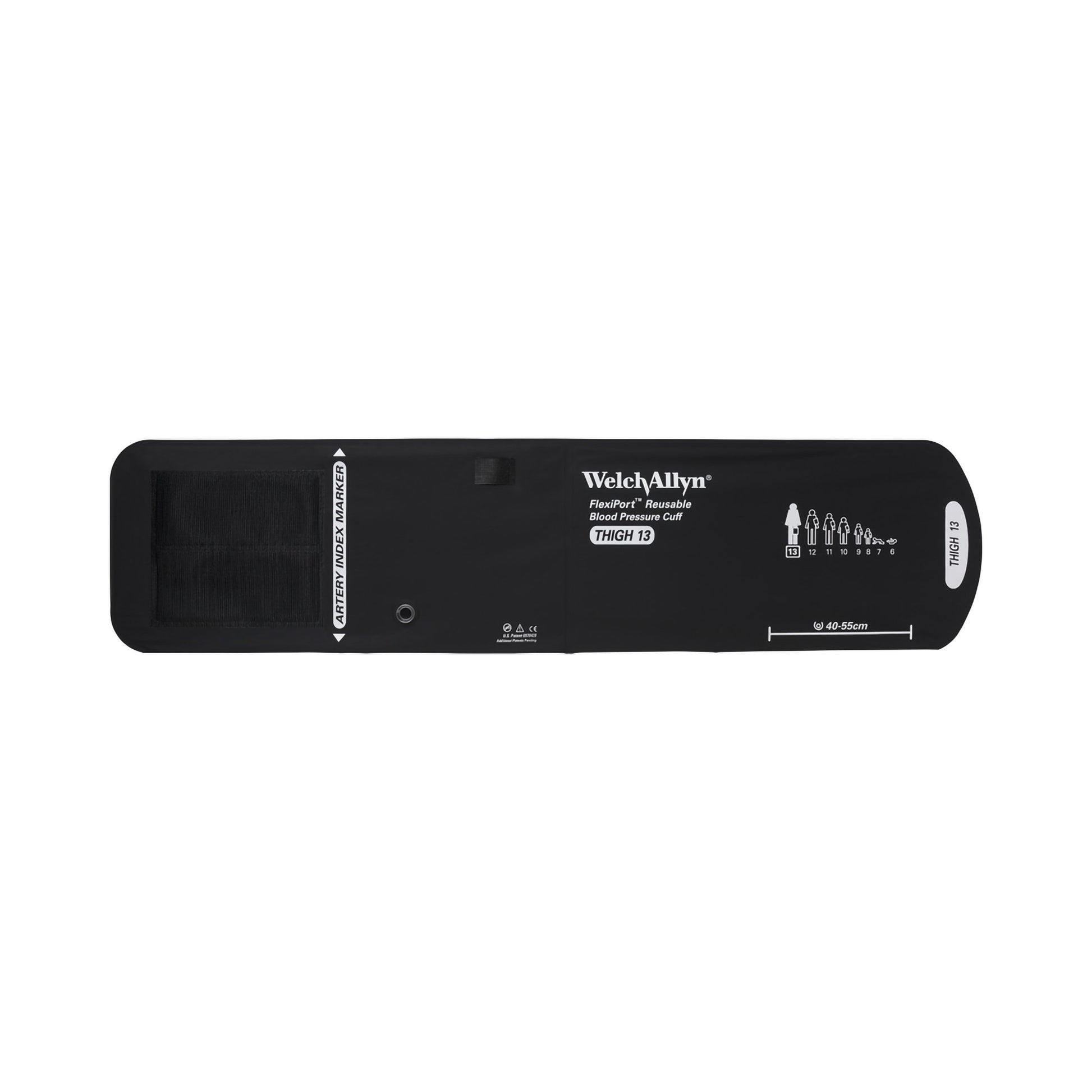 FlexiPort Reusable Blood Pressure Cuff, Extra Large, Black