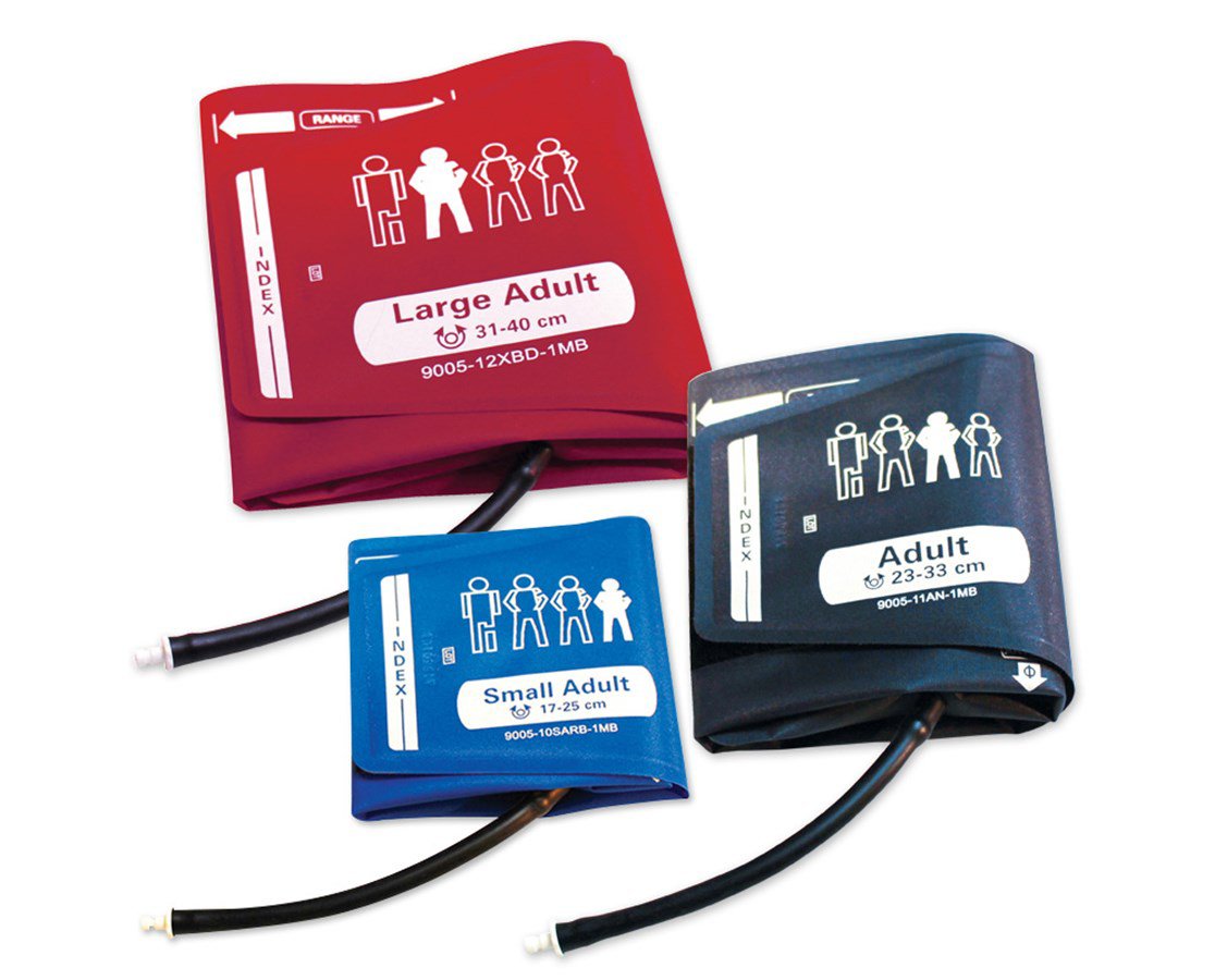 Reusable Blood Pressure Cuff Set ADC Assorted Size Range Arm Nylon Cuff Multiple Cuff Sizes