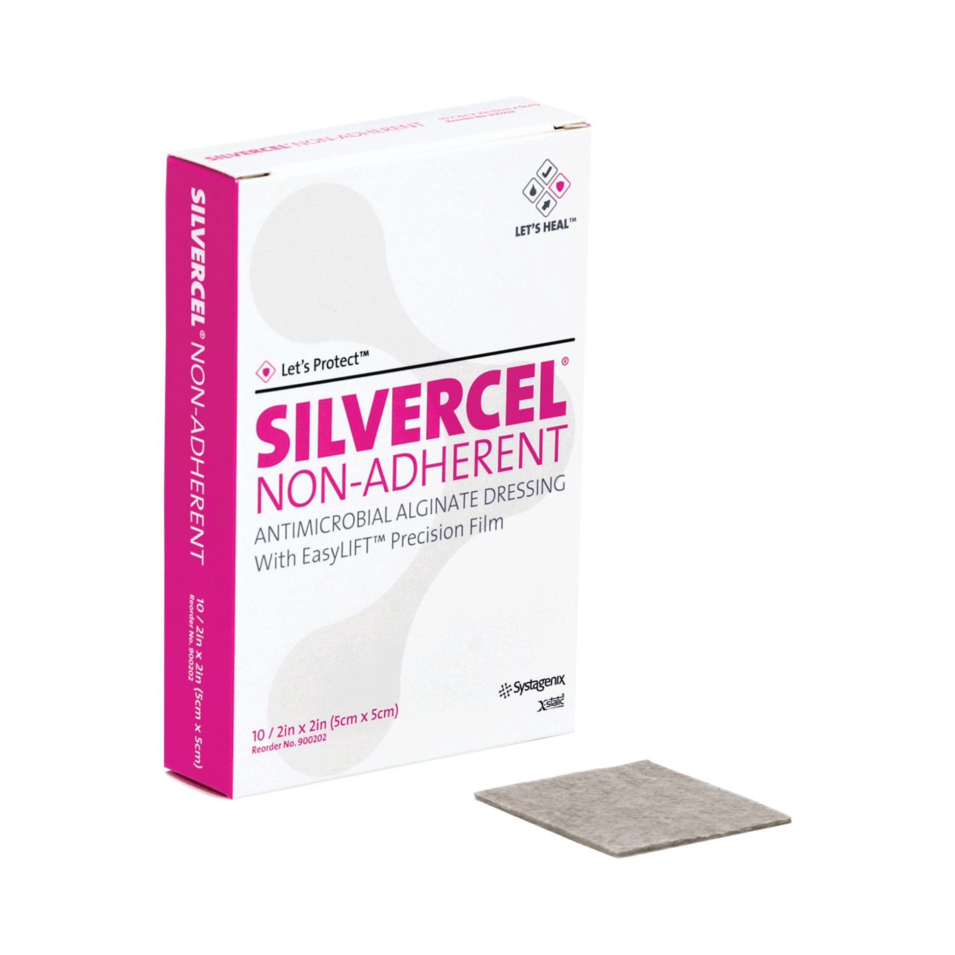 Silvercel 3M™ Silvercel™ Silver Alginate Dressing, 2 x 2 Inch – SurfMed