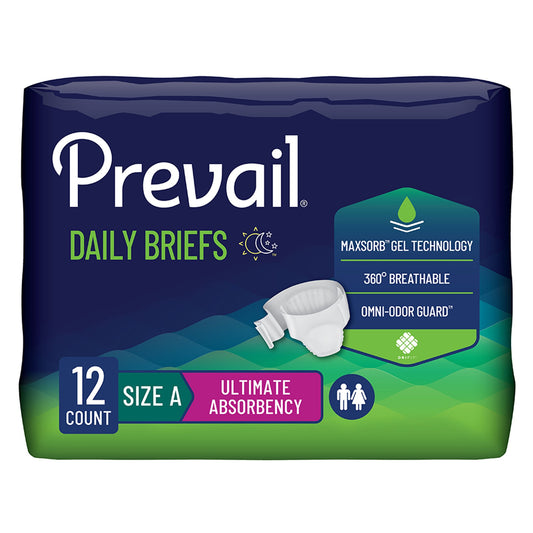 Prevail Bariatric Ultimate Absorbency Incontinence Brief, Size A