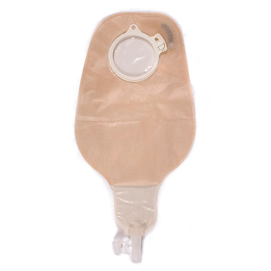 Assura Two-Piece High Output Transparent Ostomy Pouch, Green Match