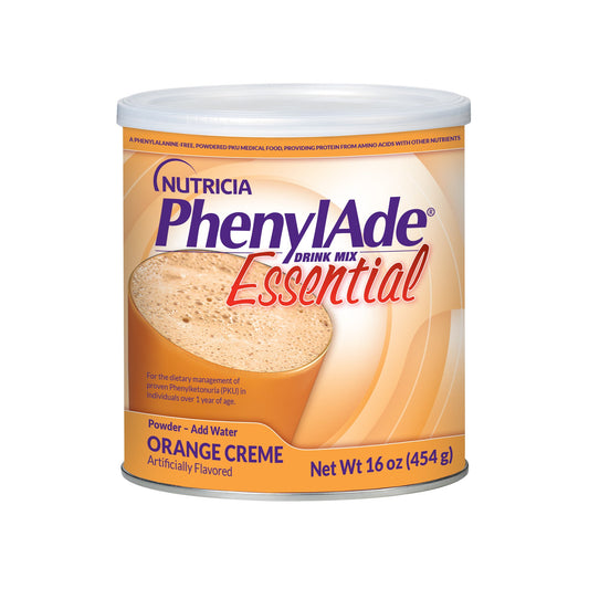 Oral Supplement PhenylAde Orange Crème Flavor Powder 16 oz. / 454 Gram Canister