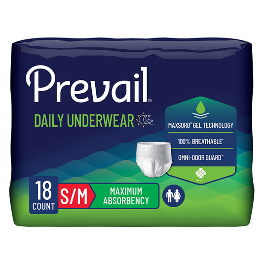 Prevail Maximum Absorbent Underwear, Small / Medium