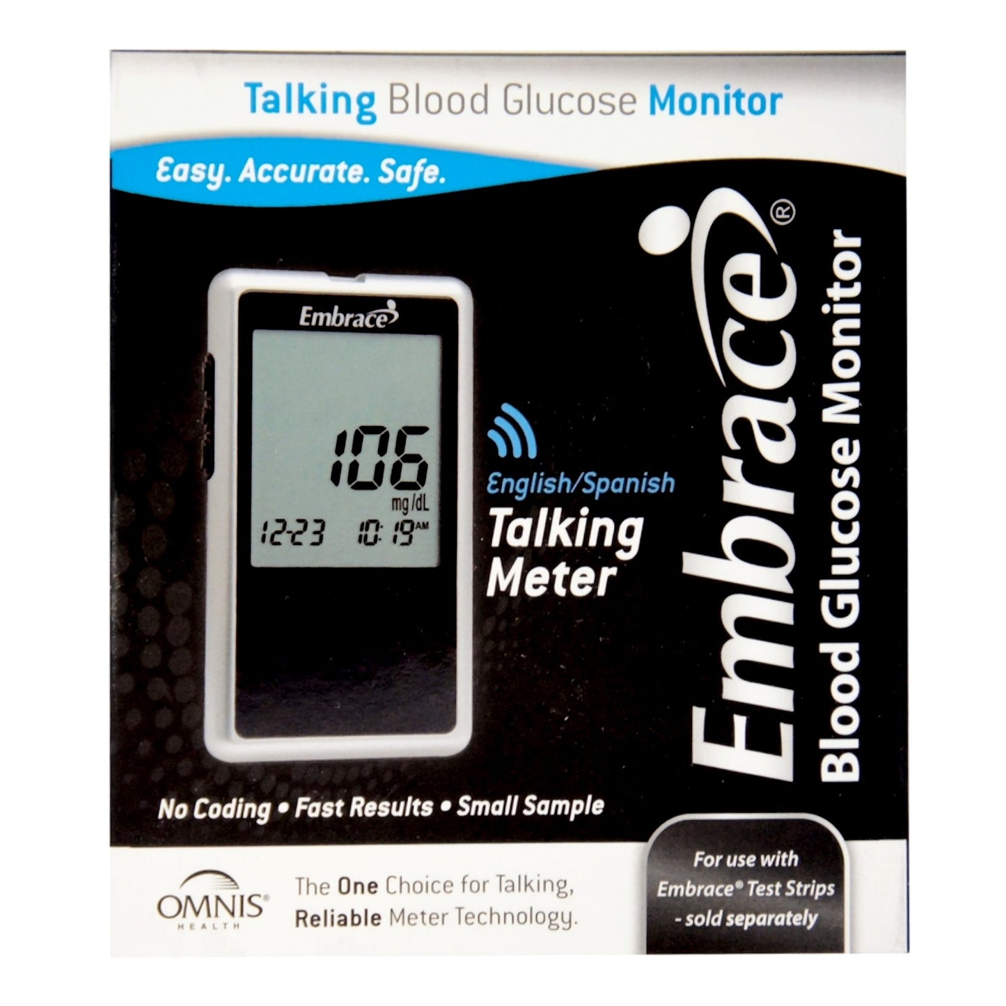 Embrace Talking Blood Glucose Meter