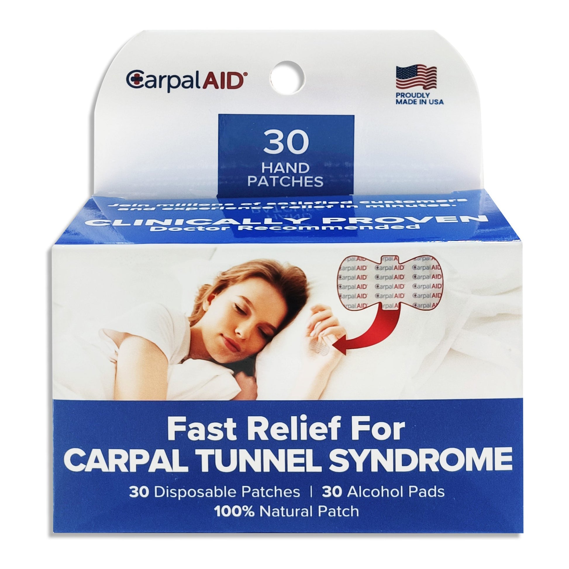 Carpal Aid Patch Hand-Based Carpal Tunnel Support