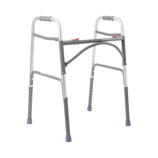 McKesson Steel Bariatric Folding Walker, 32.5 – 39 Inch Height