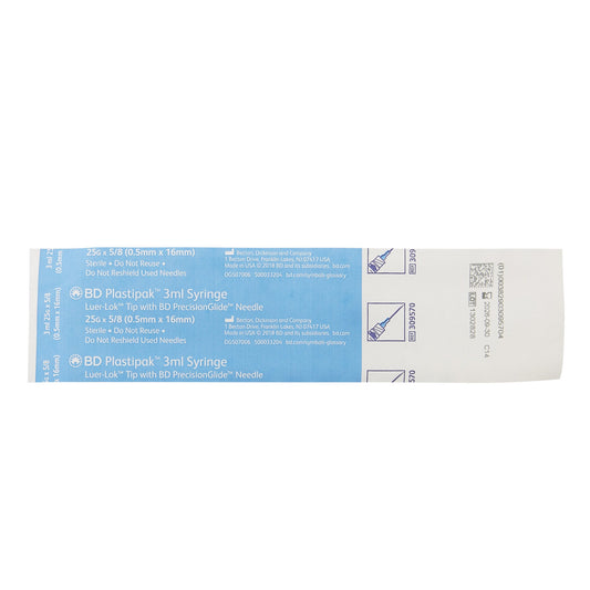 PrecisionGlide™ Syringe with Hypodermic Needle, 25 Gauge, 5/8 Inch