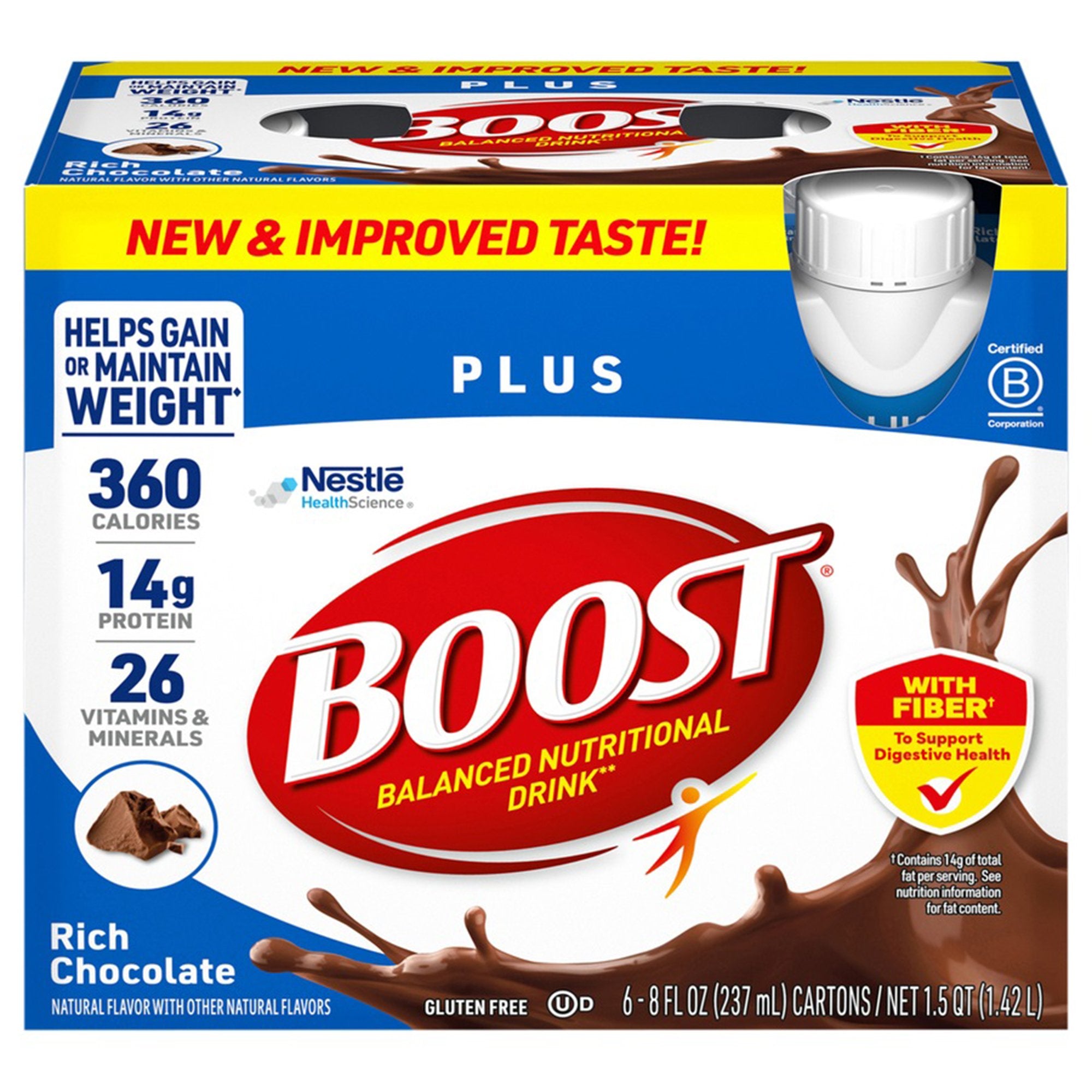 Boost Plus Vanilla Balanced Nutritional Drink, 8-ounce bottle – SurfMed