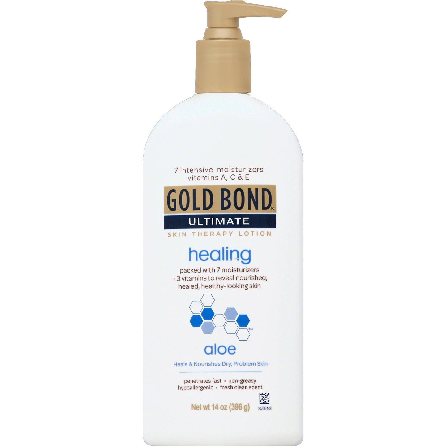 Gold Bond Healing Hydrating Lotion With Aloe, 14-ounce Pump Bottle
