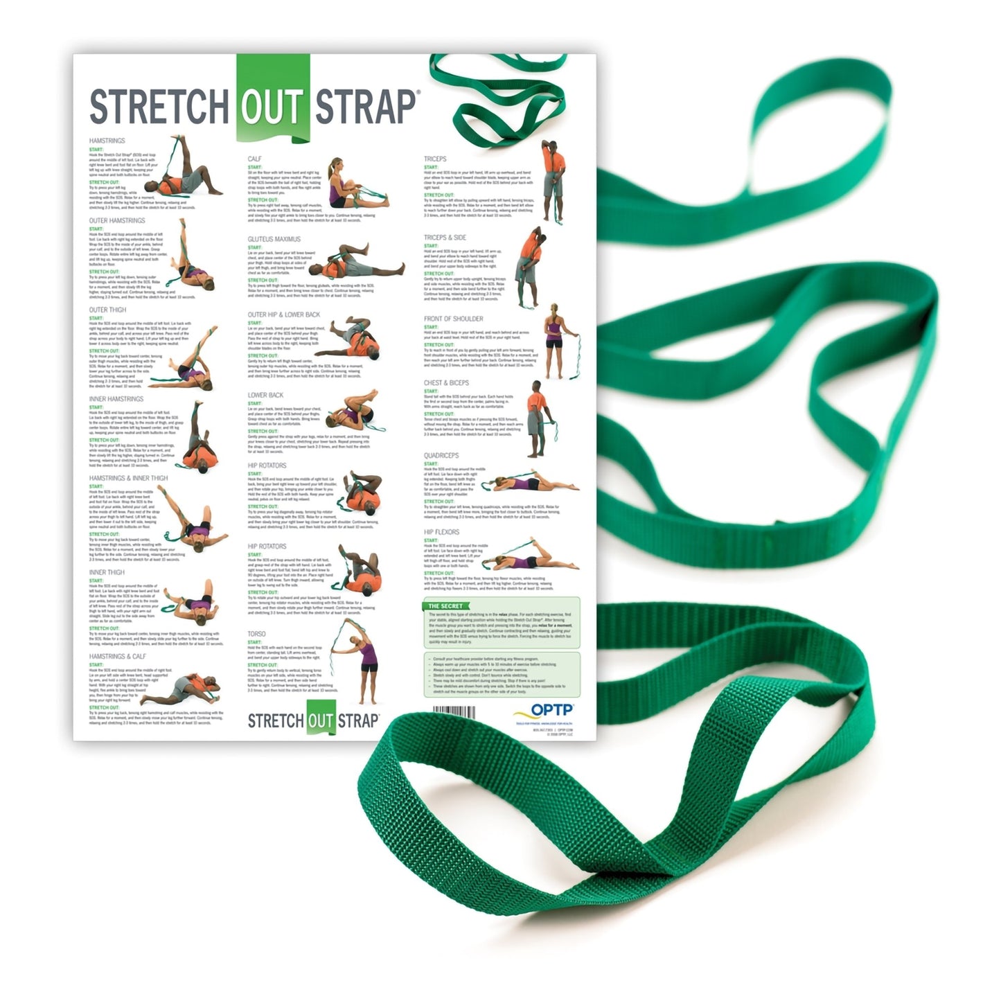 Stretch-Out Stretch Assist Strap With Poster, 6 Foot Length