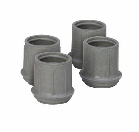 Carex Tips for Walkers and Bath Benches, Fits 1-1/8 Inch Tubing