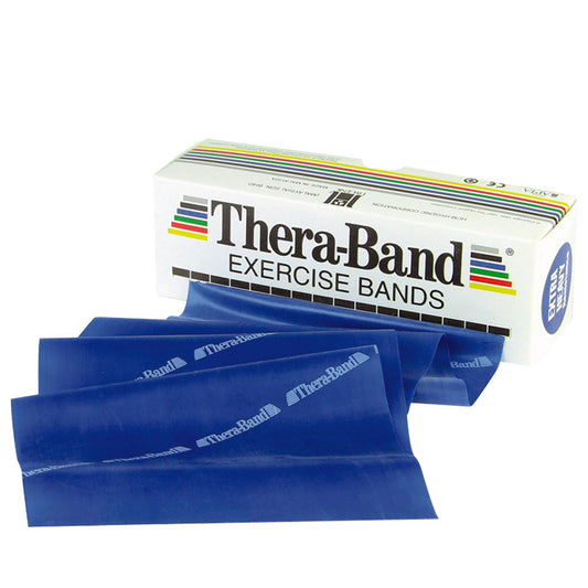 TheraBand Exercise Resistance Band, Blue, 5 Inch x 6 Yard, Heavy Resistance