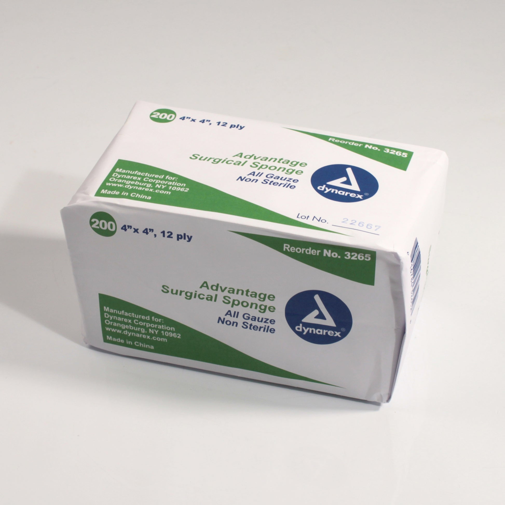 Advantage Gauze Sponge, 4 x 4 Inch, 12-Ply
