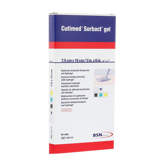 Cutimed Sorbact Sterile Hydrogel Dressing, 3 x 6 Inch