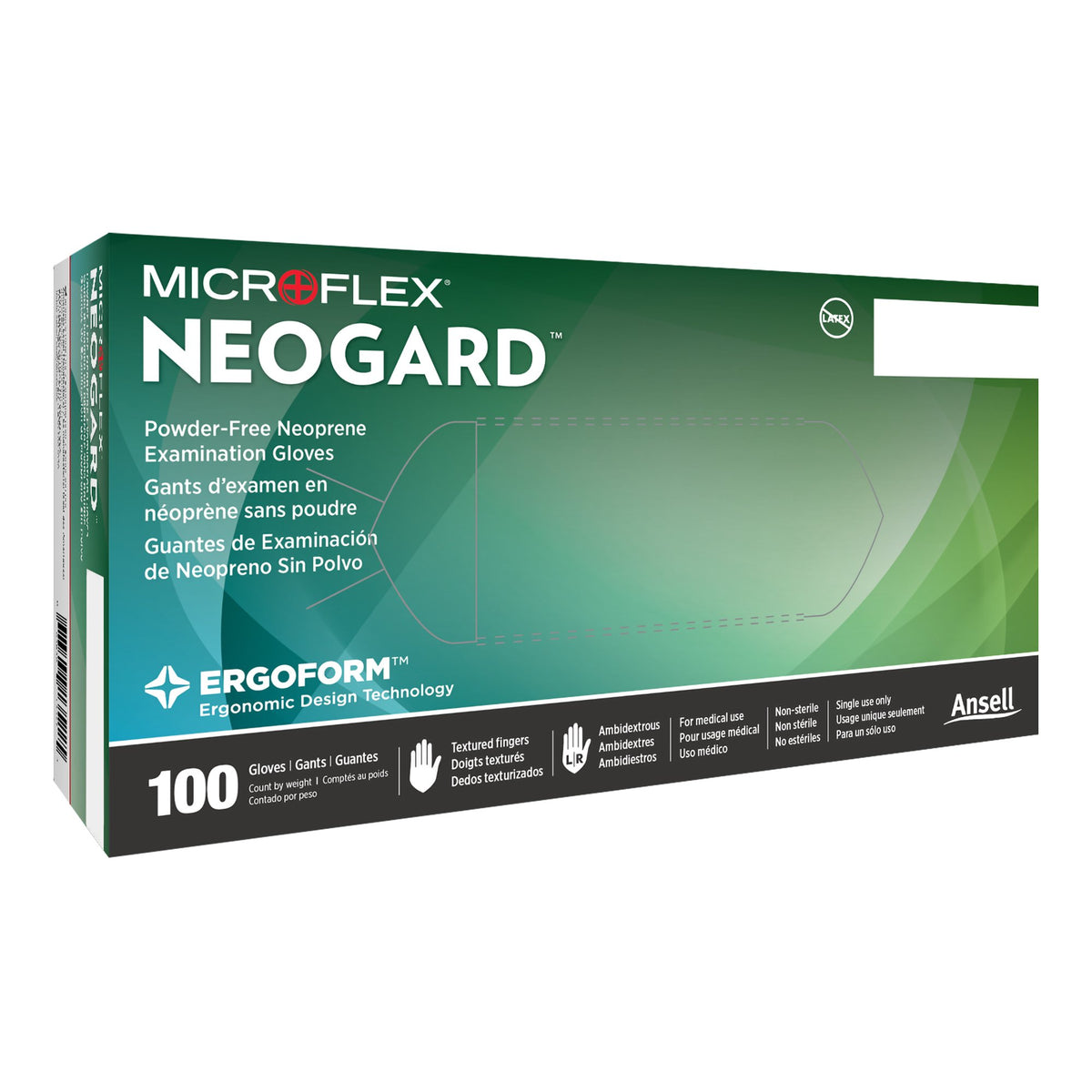Neogard Polychloroprene Exam Glove, Large, Green – SurfMed