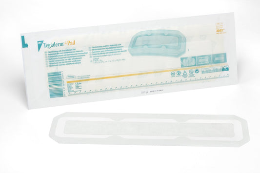 3M™ Tegaderm™ Transparent Film Dressing with Pad, 3-1/2 x 13-3/4 Inch