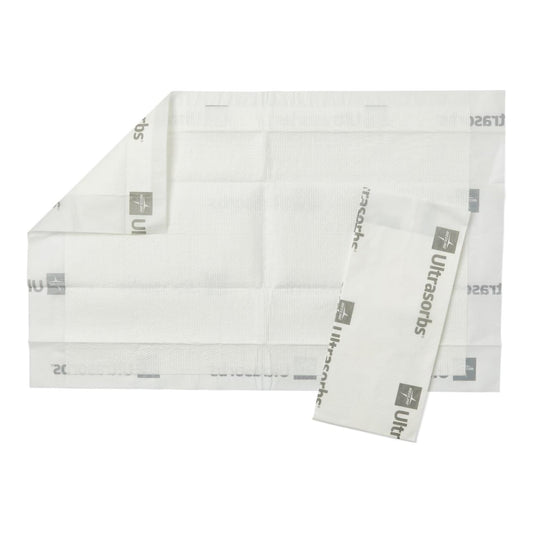 Disposable Underpad Ultrasorbs AP Low Air Loss 10 X 16 Inch Polymer Heavy Absorbency