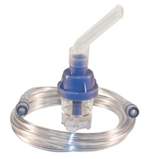 Compressor Nebulizer System TruNeb Reusable Neb Kit Small Volume Medication Cup Adult / Pediatric Mouthpiece Delivery