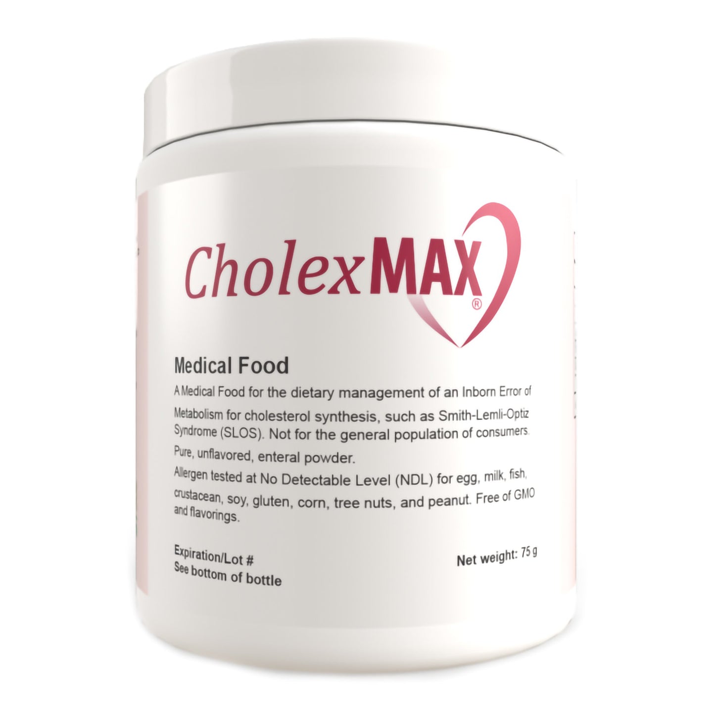 Oral Supplement CholexMAX Unflavored Powder 75 Gram Jar
