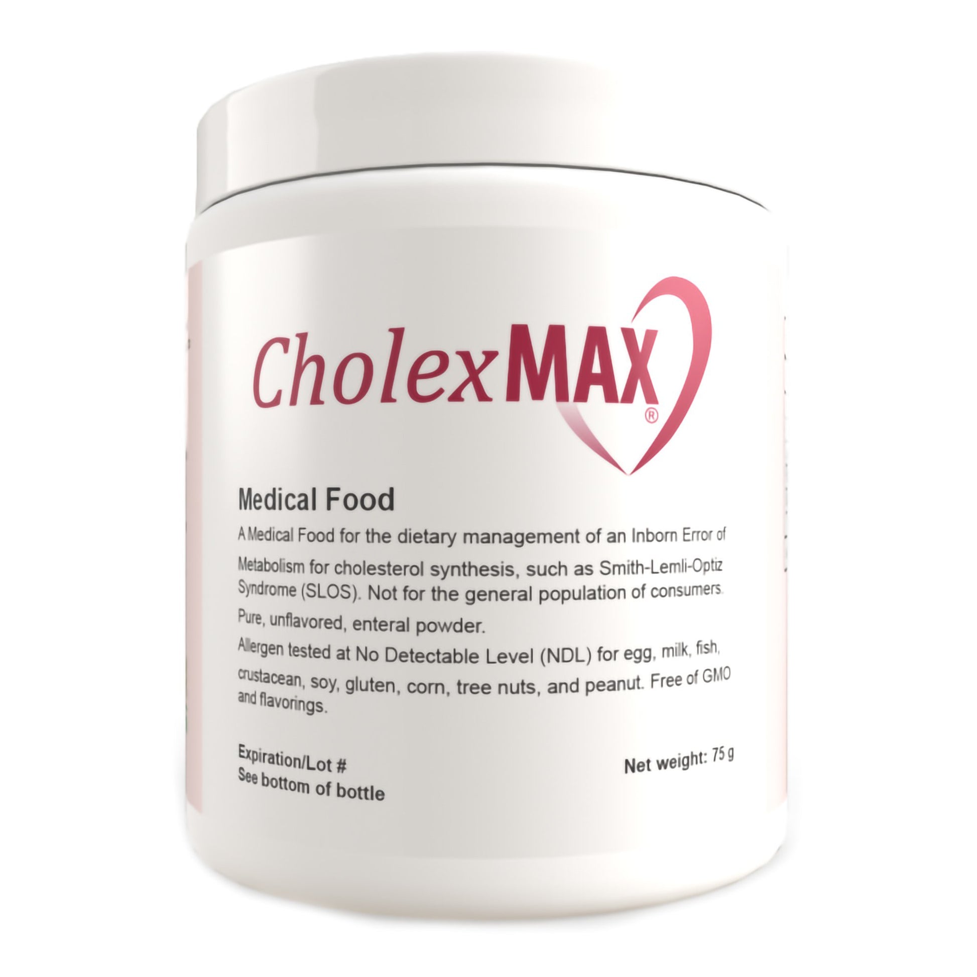 Oral Supplement CholexMAX Unflavored Powder 75 Gram Jar