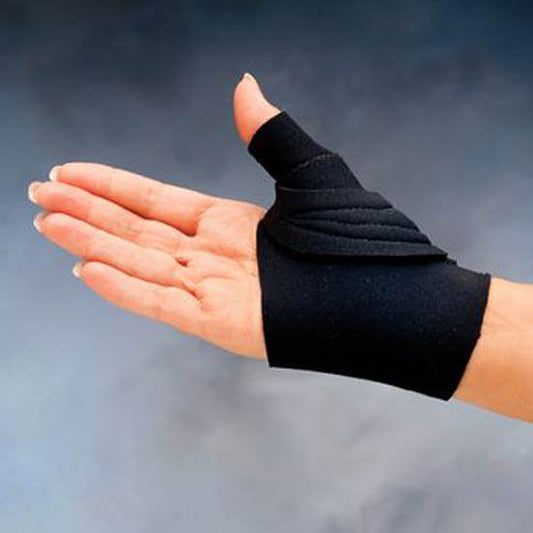 Thumb CMC Restriction Splint Comfort Cool Adult Medium Wrap Around Strap Left Hand Black